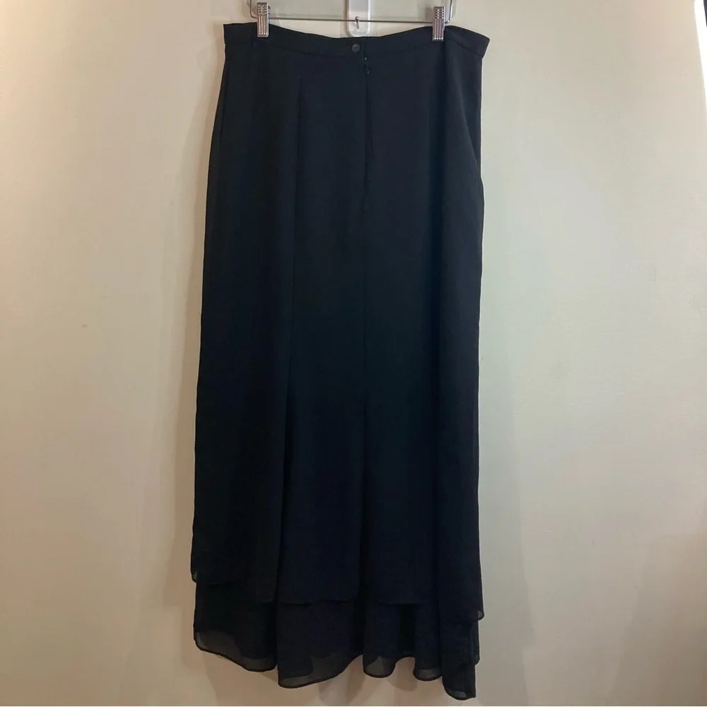 RIBKOFF TRENDS Sz 16 Double Layer Sheer Layer Zipper Closure Trumpet Skirt - Picture 9 of 13